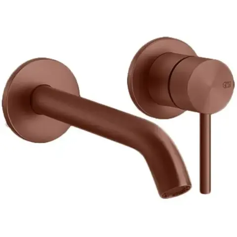 Gessi 54086#708 Gessi 316 Встраиваемый смеситель с изливом 200-170мм (внешние части), цвет: brushed copper pvd