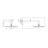 63348#707 GESSI Верхний душ 250 мм., с настенным держателем 348 мм., цвет Black Metal Brushed PVD