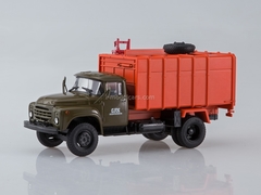 ZIL-130 KO-413 garbage truck late design radiator khaki-orange 1:43 AutoHistory