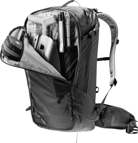 Картинка рюкзак для сноуборда Deuter freerider 30 black - 15