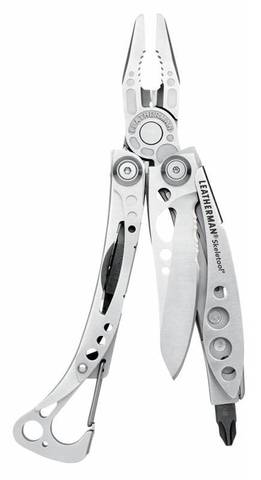 Мультитул Leatherman Skeletool 100 mm, 7 функций, серебристый, кробка картонная (830920)