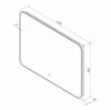 Зеркало с подсветкой "Siena 1200x700" AM-Sie-1200-700-DS-F