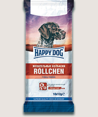Лакомство для собак Happy Dog Жевательные колбаски с рубцом