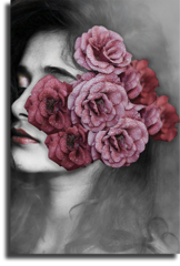 Постер "Девушка с розами"