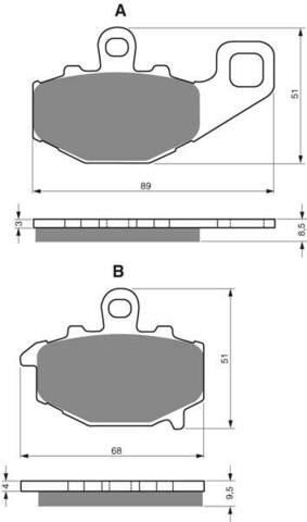 Тормозные колодки дисковые 093 S3