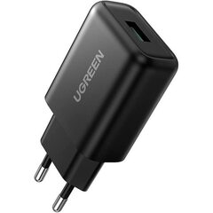 Зарядное устройство UGREEN USB-A QC 3,0 18W Charger CD122, черный