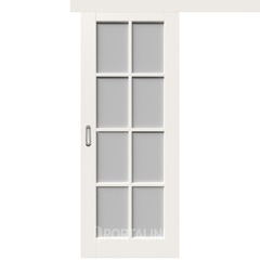 Купить Межкомнатная одностворчатая дверь купе эмаль VFD Porta Ivory слоновая кость остеклённая