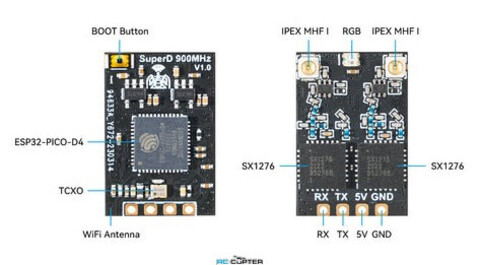 Приёмник BetaFPV SuperD ELRS diversity 915 MHz