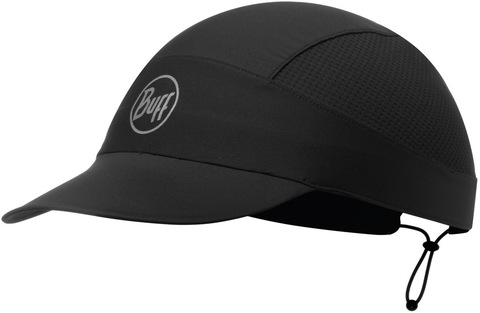Спортивная кепка для бега Buff Pack Run Cap R-Solid Black фото 1