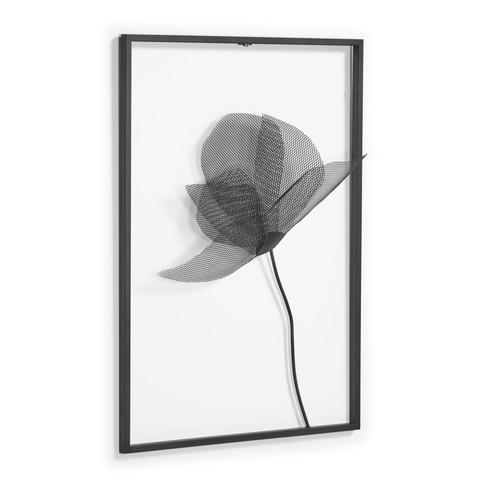 Настенная панель Nakita черная металлическая 60 x 43 cm