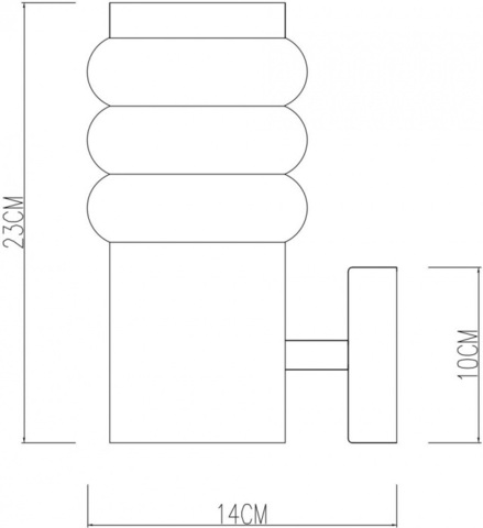 Уличный настенный светильник Arte Lamp PORTICA A8381AL-1SS