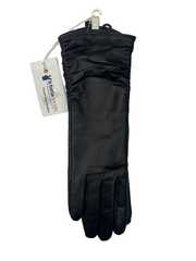 Перчатки. Женские. Материал верха: Кожаные. Подклад: Трикотаж-шерсть. Удлиненные. Длина 30 см.. Сжатка.