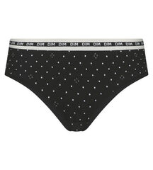 Комфортные трусы из хлопка с модалом DIM 0DCO_Черный набивной