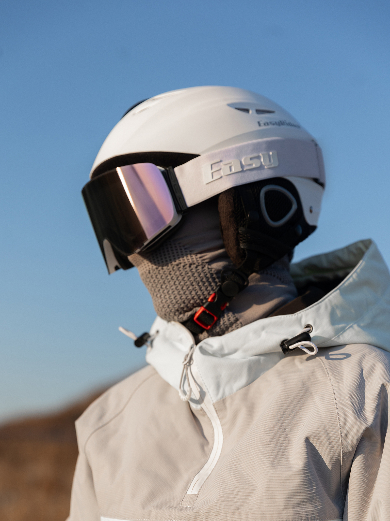 Маска горнолыжная EasyRider WHITE цвет серый - Маски горнолыжные | iRide shop фото 5