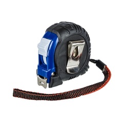 Рулетка КОБАЛЬТ Вектор  3м x 16мм обрезиненный корпус (мех.стопор, белое матов. покрытие,  (247-224)