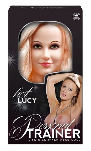 Надувная кукла с вибрацией и 2 любовными отверстиями Hot Lucy Lifesize Love Doll - NMC 120202