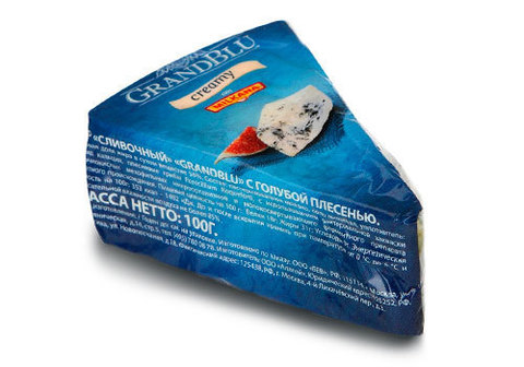 Сыр "Grand Blu Creamy" с голубой плесенью, 100г