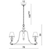 Люстра Divinare Contessa 1176/01 LM-6