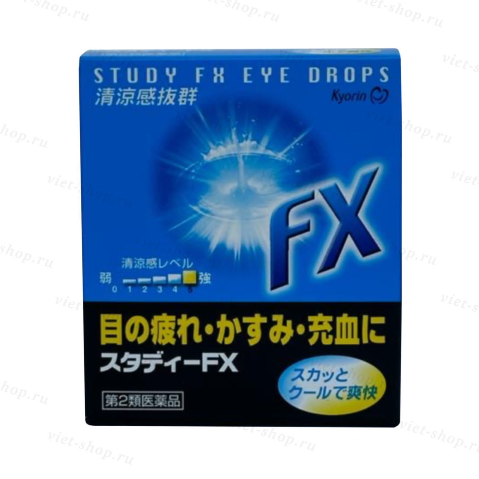 Kyorin Study FX EYE DROPS японские капли для глаз, 15 мл. - купить по  выгодной цене с доставкой в Москву, С-Петербург, Новосибирск, Хабаровск и  другие города | Интернет-магазин японских товаров Viet-Shop.Ru