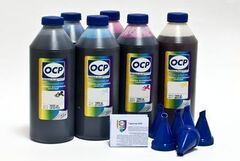 Комплект чернил ОСР для Epson Expression Home XP-600, 605, XP-700, 800. (OCP BKP 115, BK 140, C 142, M 140, Y 140) 5 х 1000мл
