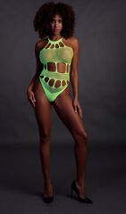 Стильное зеленое боди Body with Grecian Neckline - 