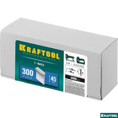 KRAFTOOL тип 18GA (47/300/F) 45 мм, 5000 шт, гвозди для нейлера (31785-45)
