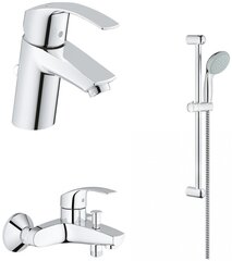 Набор для ванны 3 в 1 GROHE 124446 Eurosmart (33265002,33300002,27853000), хром фото
