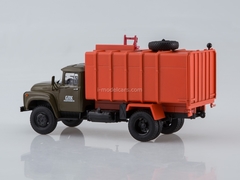 ZIL-130 KO-413 garbage truck late design radiator khaki-orange 1:43 AutoHistory