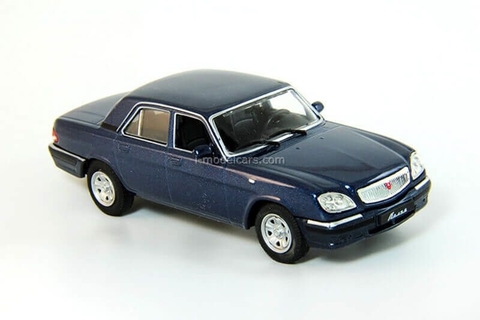 GAZ-31105 Volga dark blue 2003-2010 1:43 DeAgostini Auto Legends USSR #211