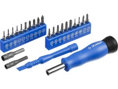 ЗУБР 24 предм., Отвертка для точных работ с насадками (25648-H24)