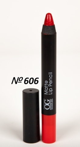 OG-FP3011B Помада-карандаш тон 606 красный классик МАТОВАЯ Matte Lip Pencil PRO