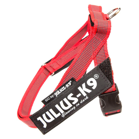 JULIUS-K9 шлейка для собак Ремни Color & Gray IDC, красный (67-97 см)