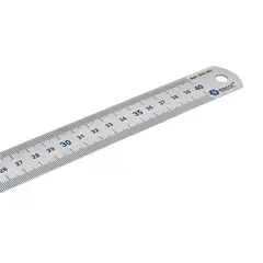 Линейка КОБАЛЬТ 400 х 28 х 0.7 мм, нерж.сталь (243-387)