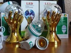 Диско-лампа Рука LED Full Color Rotating Lamp