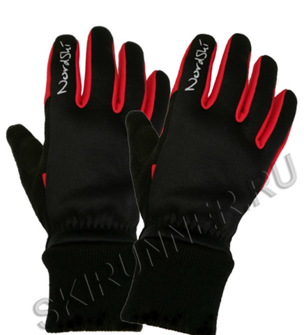 Перчатки Nordski Warm Black-Red WS 18