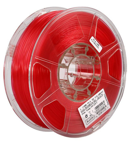 Катушка PLA-пластика ESUN 1.75 мм 1кг., прозрачно-красная