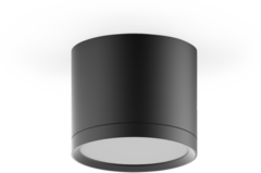 Св-к Gauss LED HD016 накладной с рассеивателем 10W (черный) 3000K 88х75, 700лм