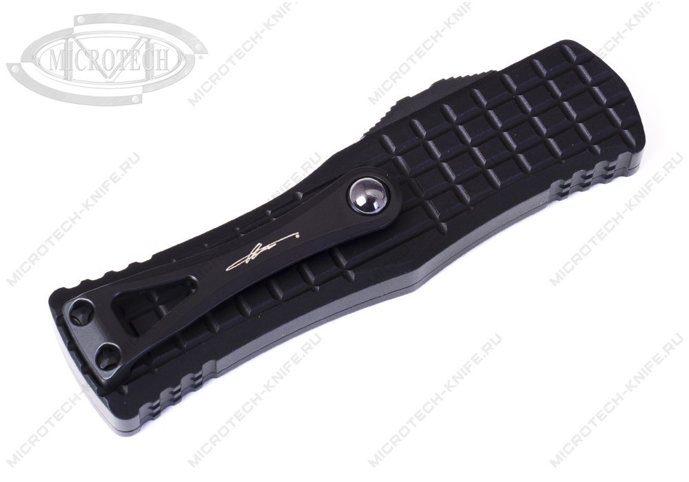 Нож Microtech 703-1TFRS Black Frag Signature - фотография 