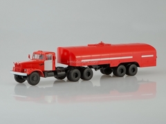 KRAZ-258B1 with semitrailer-tanker TZ-22 fire engine 1:43 AutoHistory