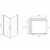 Abber Sonnenstrand AG04080M-S100M Душевой уголок, 80x100x195, цвет: хром