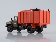 ZIL-130 KO-413 garbage truck late design radiator khaki-orange 1:43 AutoHistory