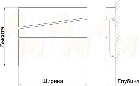 Экран-короб на батарею 