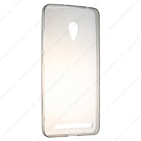 Накладка силиконовая ультра-тонкая для Asus ZenFone 6 a600cg черная (прозрачная)