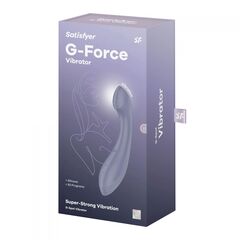 Фиолетовый вибромассажер G-Force - 19 см. - 