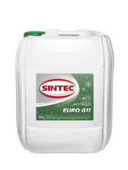 Антифриз Sintec Euro зеленый G11 (-40) 20 кг