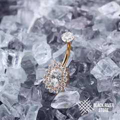 Банан Jasmine Oval Crystal PVD Yellow