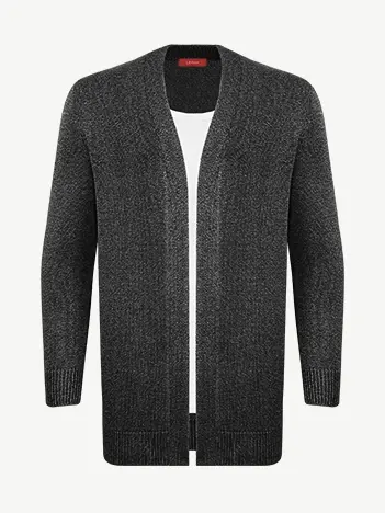 Кардиган с планкой из шелка