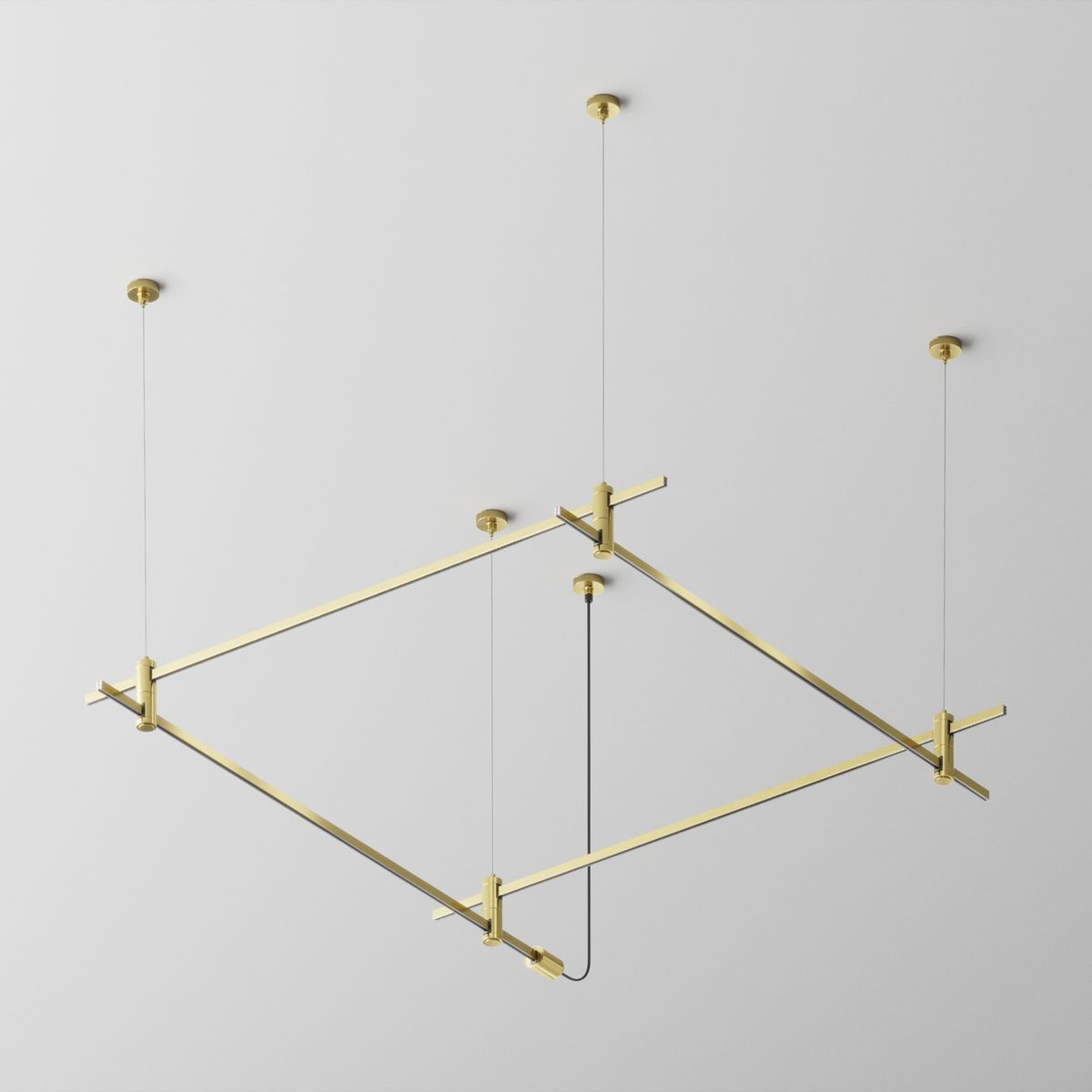 Основание на тросовых подвесах Hang для трековых светильников Maytoni Technical Flarity TFC-Flar-H08-BS