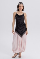 Платье комбинация черный