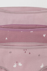 набор трусы/ уп  для девочки  К 1909-3уп/морозная вишня,розовый лед,зайки Ал